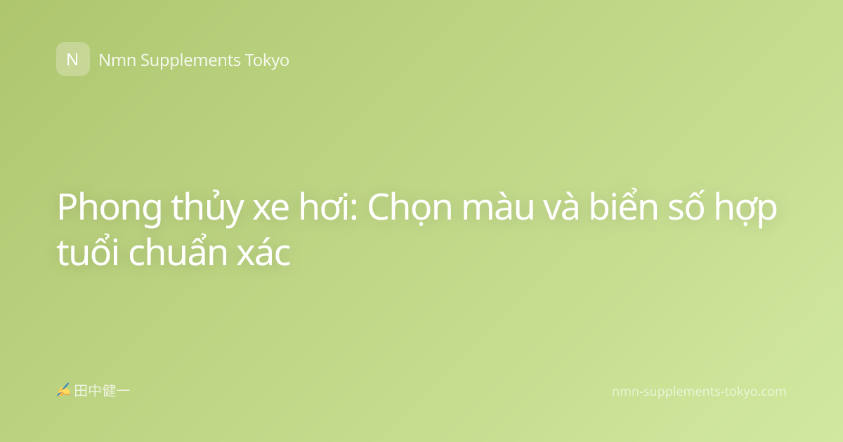 Phong thủy xe hơi: Chọn màu và biển số hợp tuổi chuẩn xác